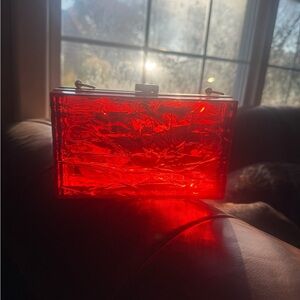 Red Acrylic Clutch
